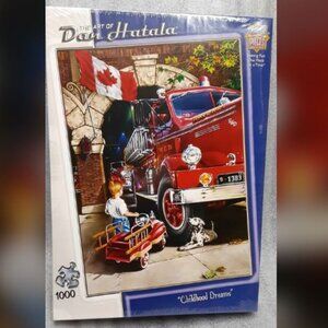 Childhood Dreams 1000 PC. Puzzle. Fire Engine Truck. New/Sealed ~ Box damage